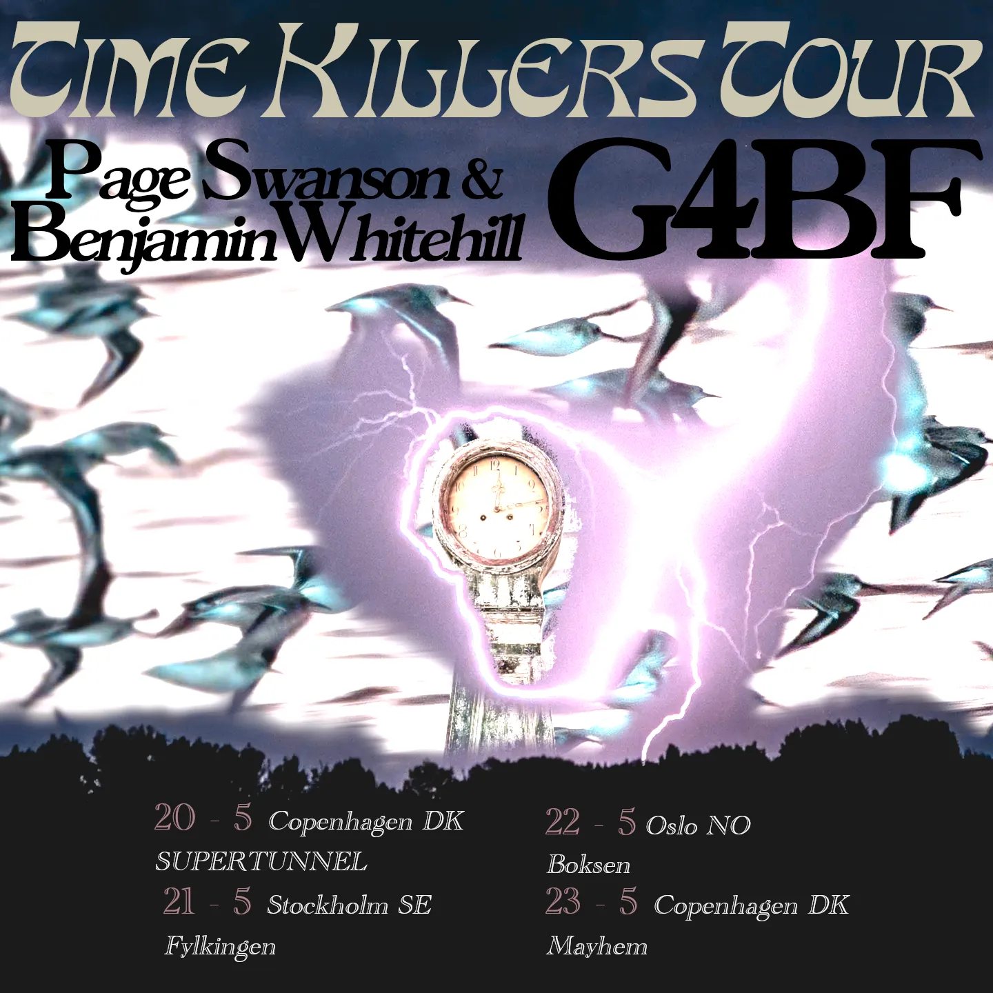 Spring Scandanavian tour flyer